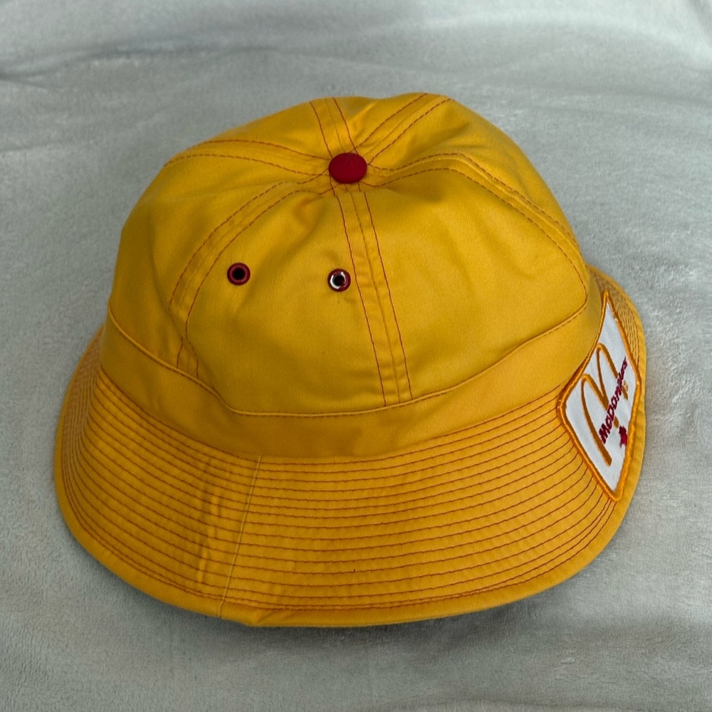 VTG Women McDonalds bucket hat patch logo small 21” New from 60s Made in Canada - Picture 8 of 13